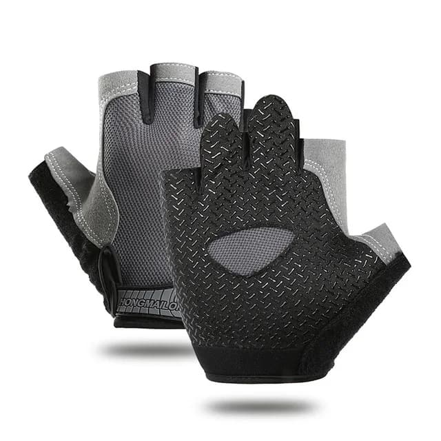 Gym Anti Slip Half Finger Gloves Breathable Dumbbells Gloves Men Women Elastic Shock Exercise Sports Gloves for Cycling Bicycle