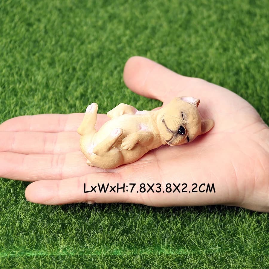 Realistic French Bulldog Pet Dog Family Animal Model Figure Toy Collection Cake Topper,Garden Plant,Automobile Decoration