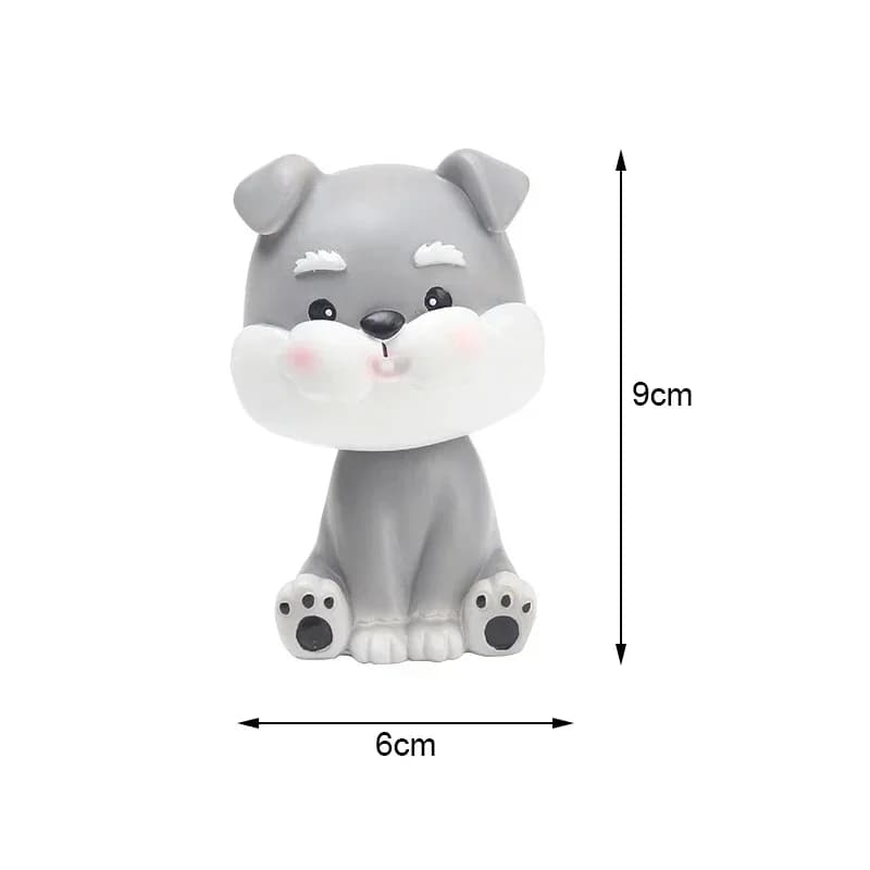Car Ornaments Cute Shaking Head Dog Doll Nodding Dog Toys Lovely Bobblehead Puppy Figurine Automobiles Interior Dashboard Decor