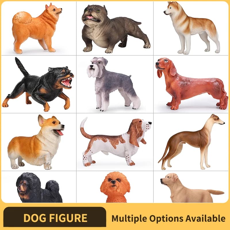 Realistic Dog Figurine Action Figure - Collectible Dog Model Decorative Ornament, Perfect Gifts for Kids & Military Action Figur