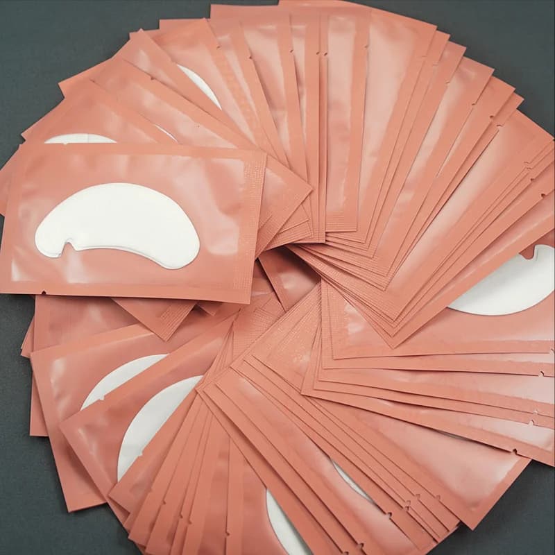 50/100Pairs Eye Patches Under Eyelash Pads for Building Hydrogel Paper Patches Lint Free Stickers for False Eyelashes