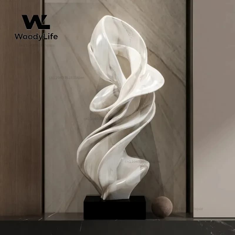 Home Decorations Modern Abstract Sculpture Ornaments Luxury Living Room Decor Accessories Handicrafts Floor Ceiling Art Decorati