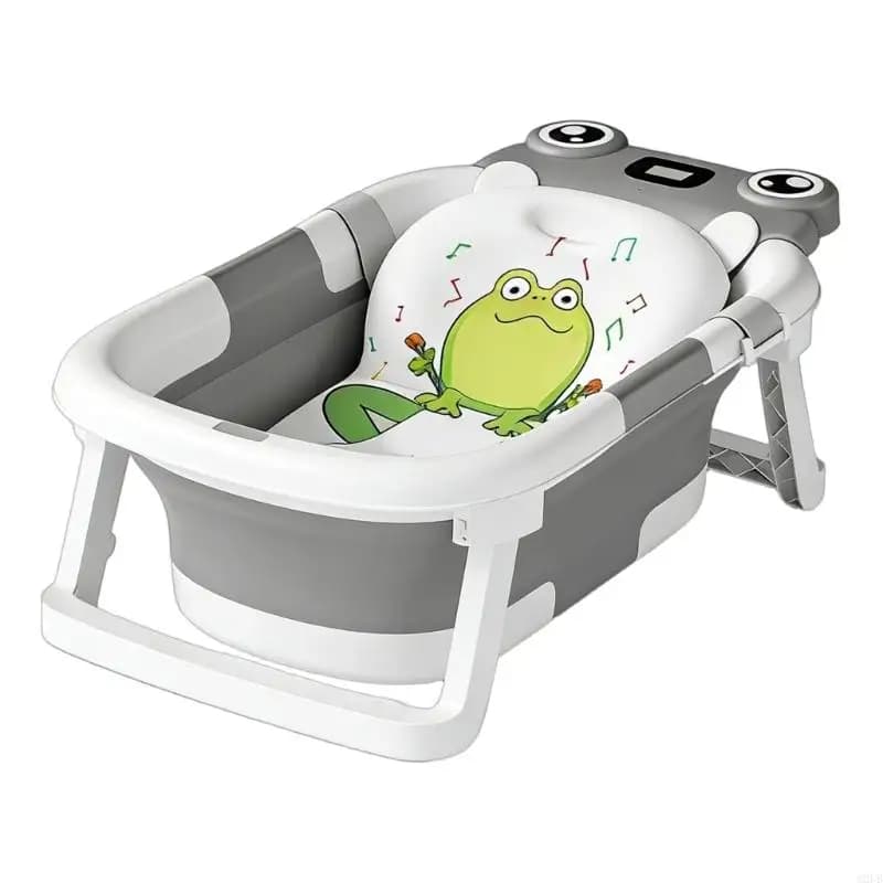Baby Bath Tub with Removable Pad with Ergonomic Support & Comfort Not Slip Infant Bathtub for Newborns to Toddler Use A2UB