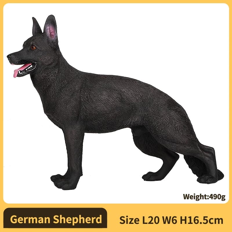 Realistic Dog Figurine Action Figure - Collectible Dog Model Decorative Ornament, Perfect Gifts for Kids & Military Action Figur