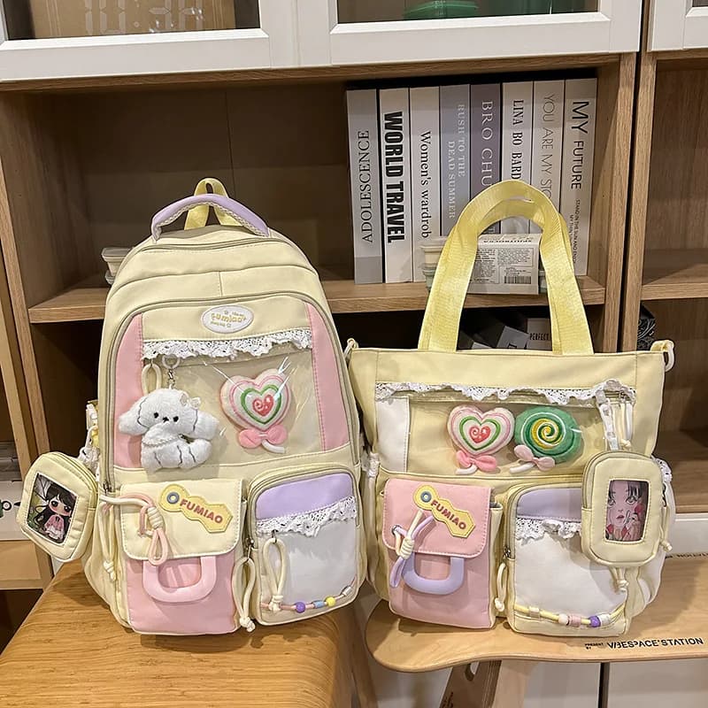 Backpack School Bag Girl Back Pack For Children Kid Child Teenager Female Class Schoolbag Primary Women Bagpack Teen Bookbag Kit