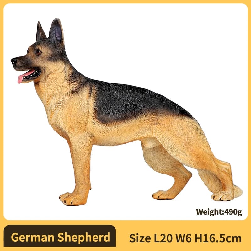 Realistic Dog Figurine Action Figure - Collectible Dog Model Decorative Ornament, Perfect Gifts for Kids & Military Action Figur