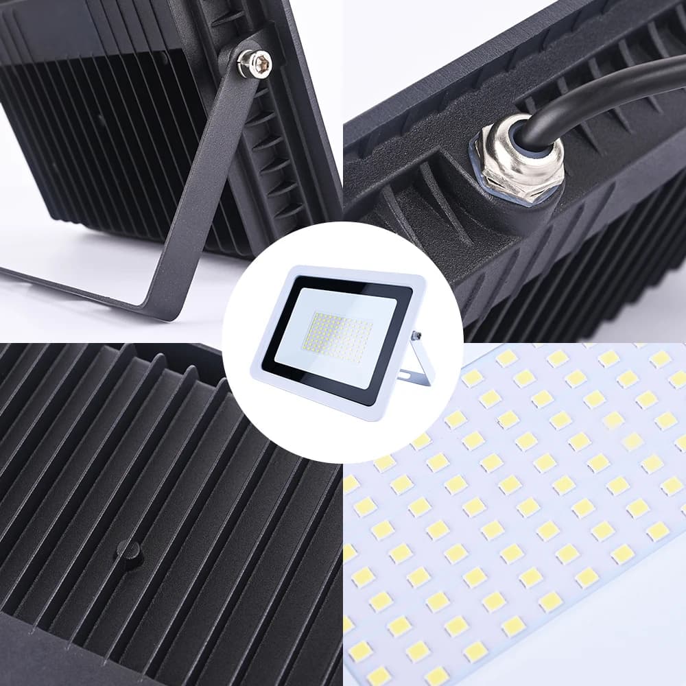 LED Flood Light 10W 20W 30W 50W 100W 220V IP68 Waterproof Outdoor Spotlight Garden Street Lamp Projector Lamp Wall LED Reflector