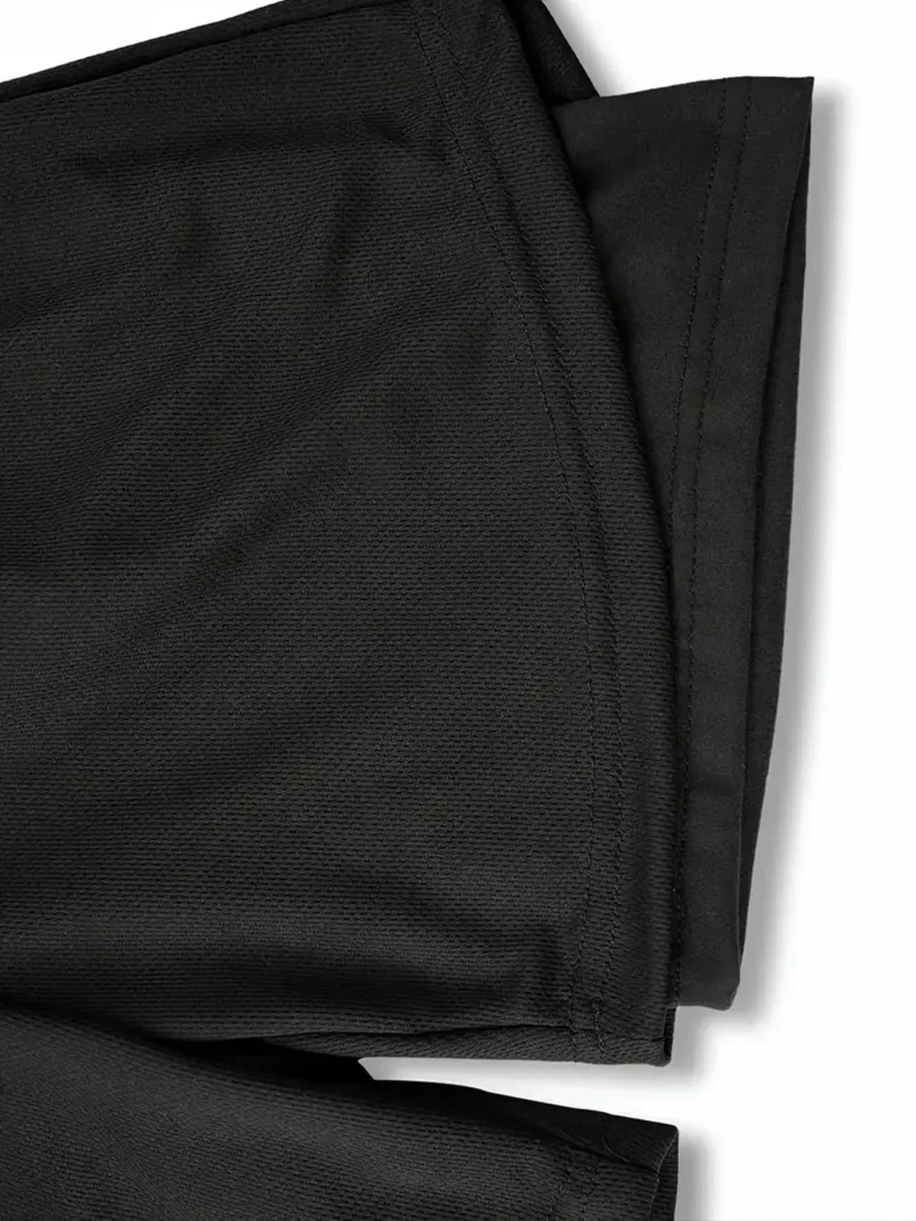 Men's fitness workout set, including a short-sleeve fitness T-shirt and double-layer athletic shorts