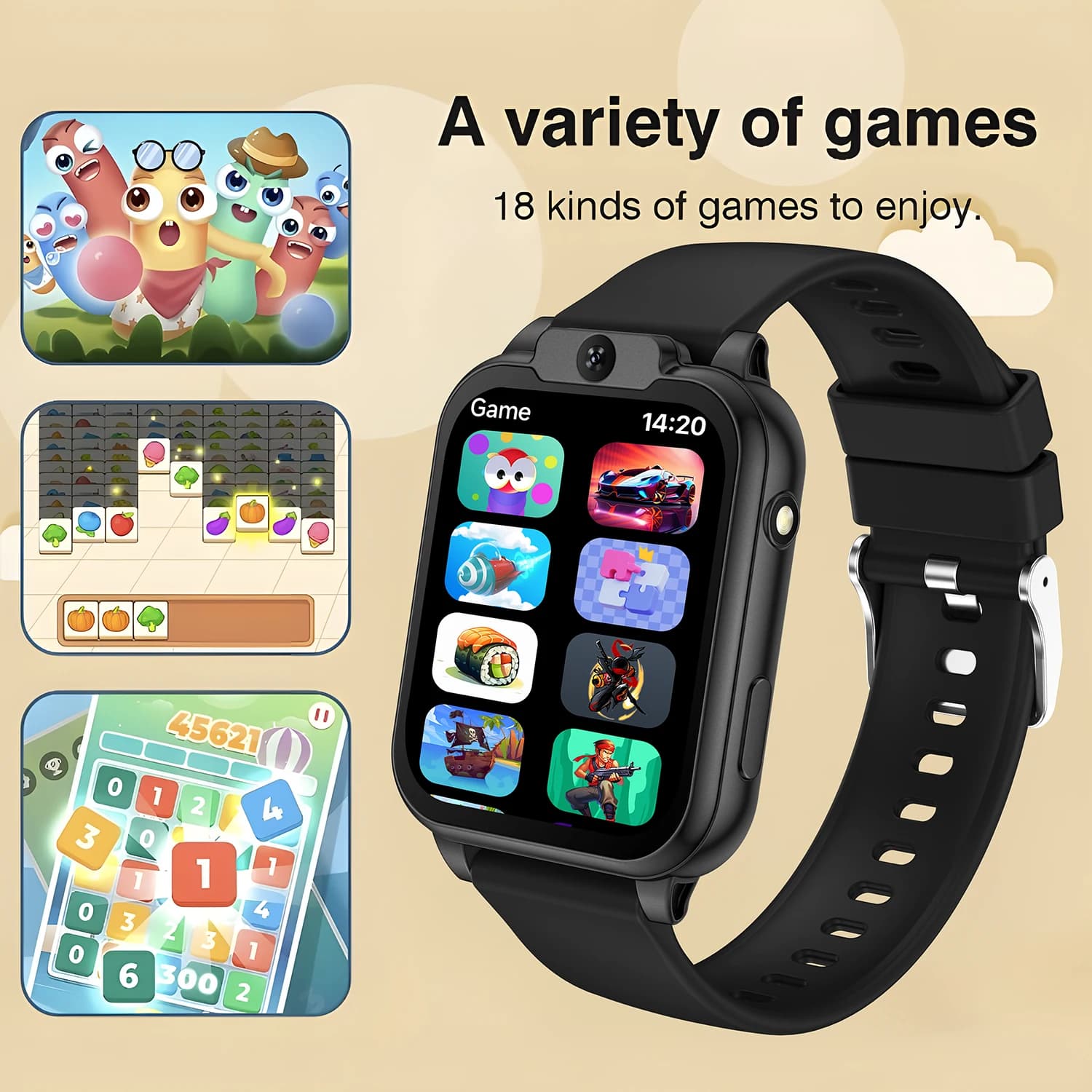 2026 NEW Smart Watch for Children Multifunctional Watch Camera Control Take Photo Multi-mode Wisdom Games 24 Languages Gift Kids