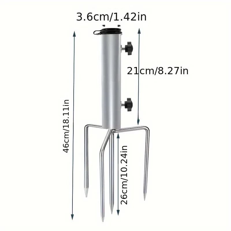 Camping Tent Frame with Ground Pegs - A Sturdy Frame Suitable for Patio, Garden, Beach and Outdoor Use.