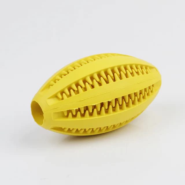Dog Teeth Cleaning Toy, Interactive Food Dispensing Ball for Puppy Chewing Durable Rubber Treat Ball for Small Medium Large Dogs