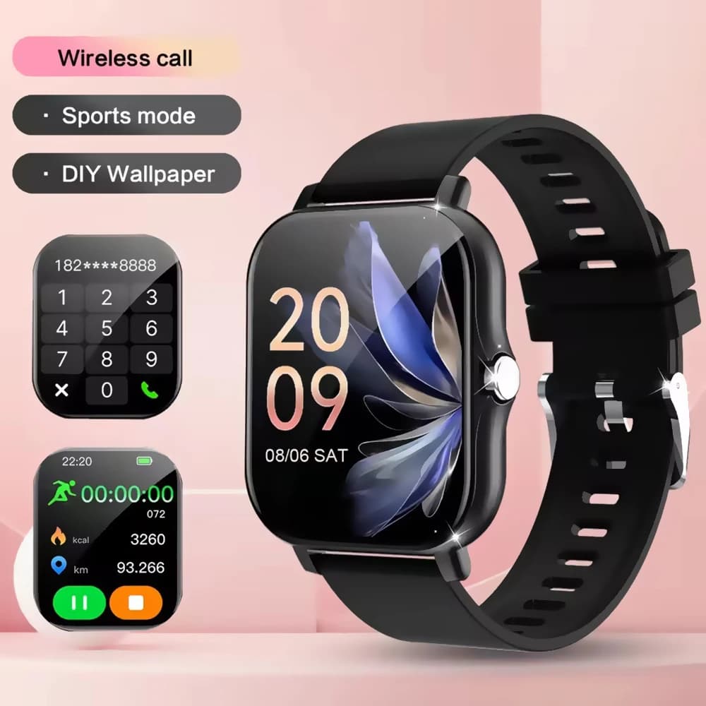 Smart Watch Android IOS Phone 1.83 Inch Color Screen Bluetooth Answer Call Fitness Watches Tracker Smartwatch Women Men New Ht30