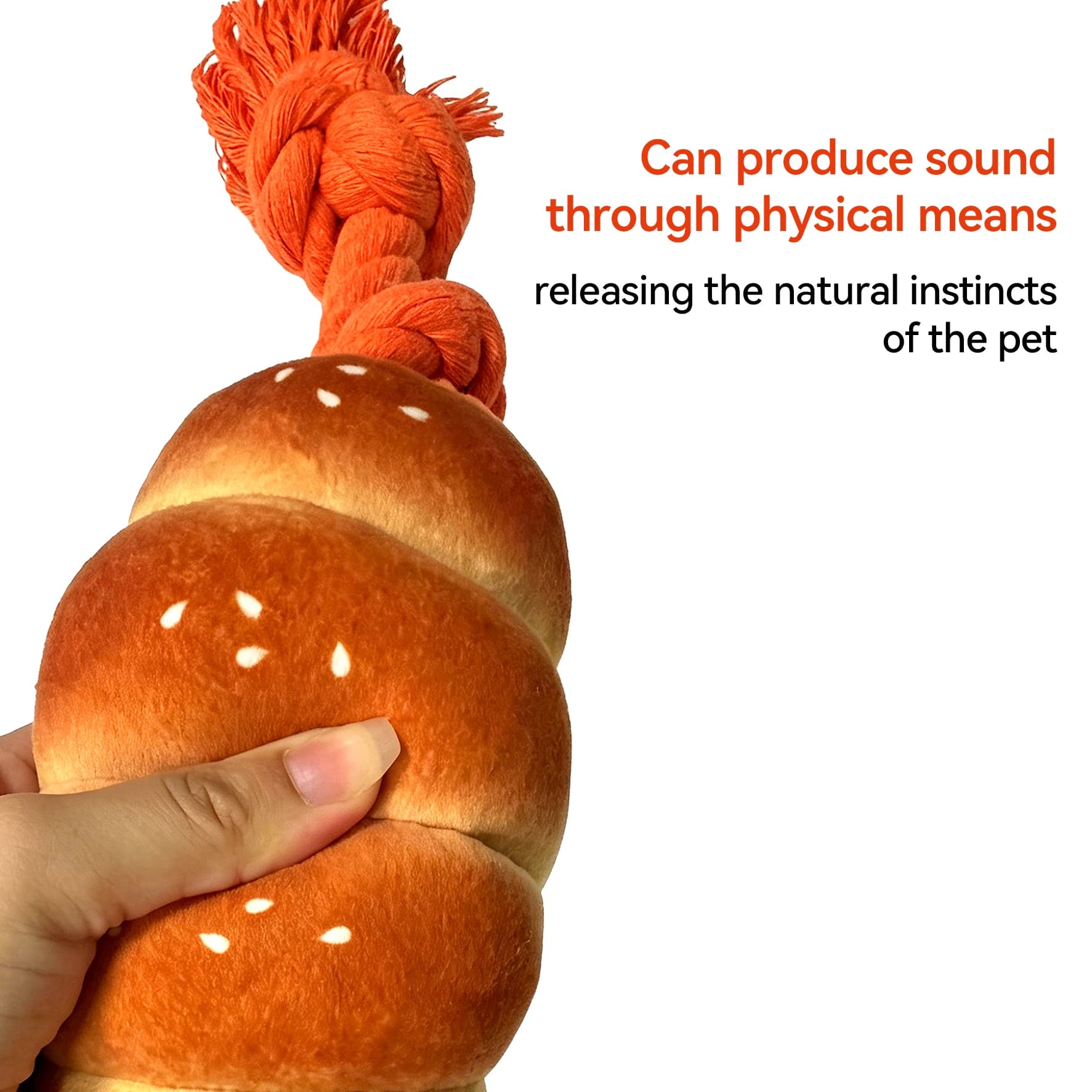 Pet Sausage Toy, Durable and Noisy Chewing Toy for Dogs, Water-Resistant and Suitable for Interactive and Leisure Play