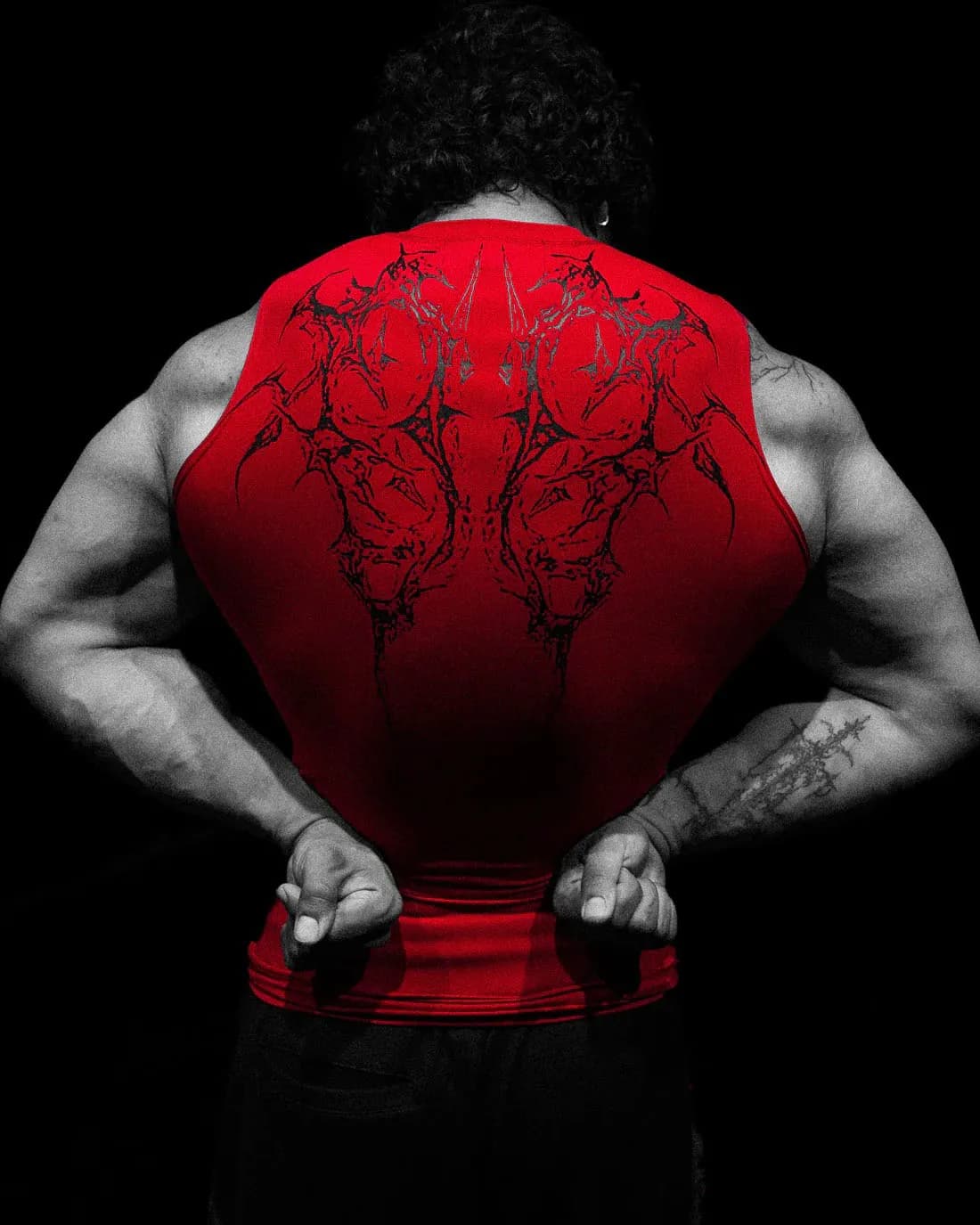 Valentine's Day Gift For Her: Summer Tight Fitting Clothes Gothic Wind Speed Dry Printed Fitness Sports Sleeveless Camisole