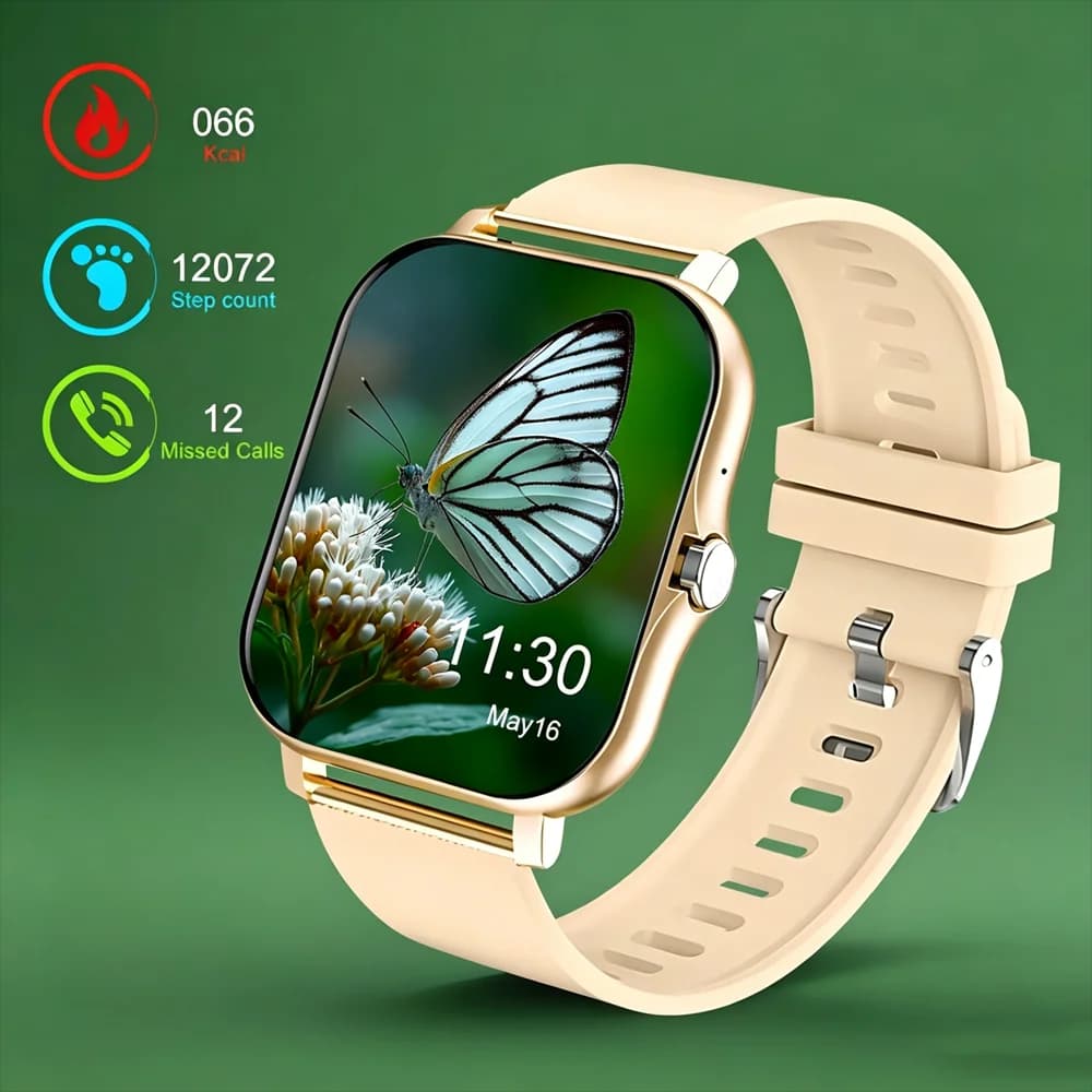 Smartwatch, New Model with Full Touch Screen, Featuring Call and Message Notifications, USB Charging,
