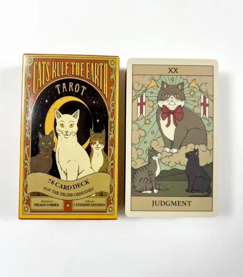 Cats Rule The Earth Tarot Deck 78 Vintage Cat Themed Tarot Cards Divination Tool For Tarot Practitioners And CatLoversCollection