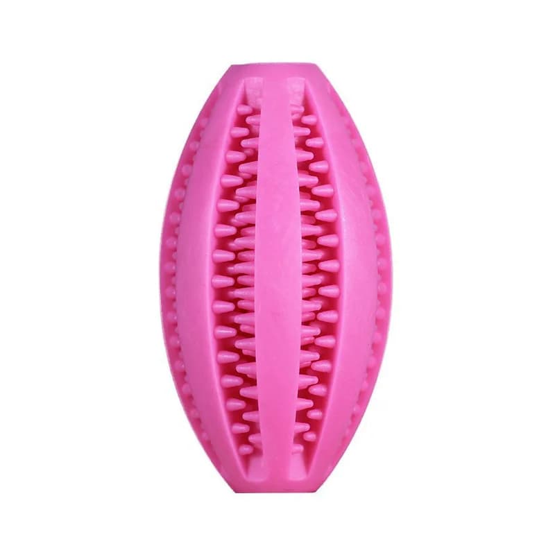 Dog Teeth Cleaning Toy, Interactive Food Dispensing Ball for Puppy Chewing Durable Rubber Treat Ball for Small Medium Large Dogs