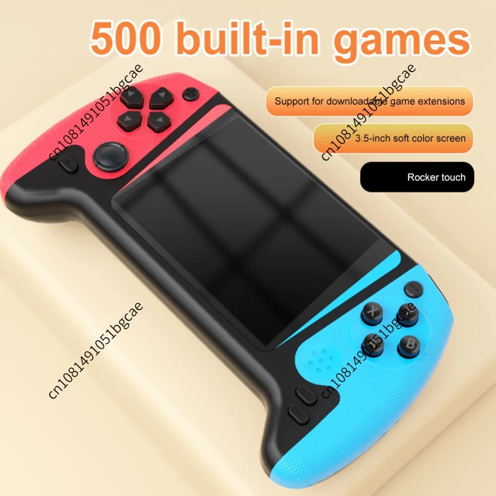 Gaming Console 3.5inch LCD Screen Built-in 500 Games Nostalgic Game Console Video Game Console for Kids Adults for Single Player