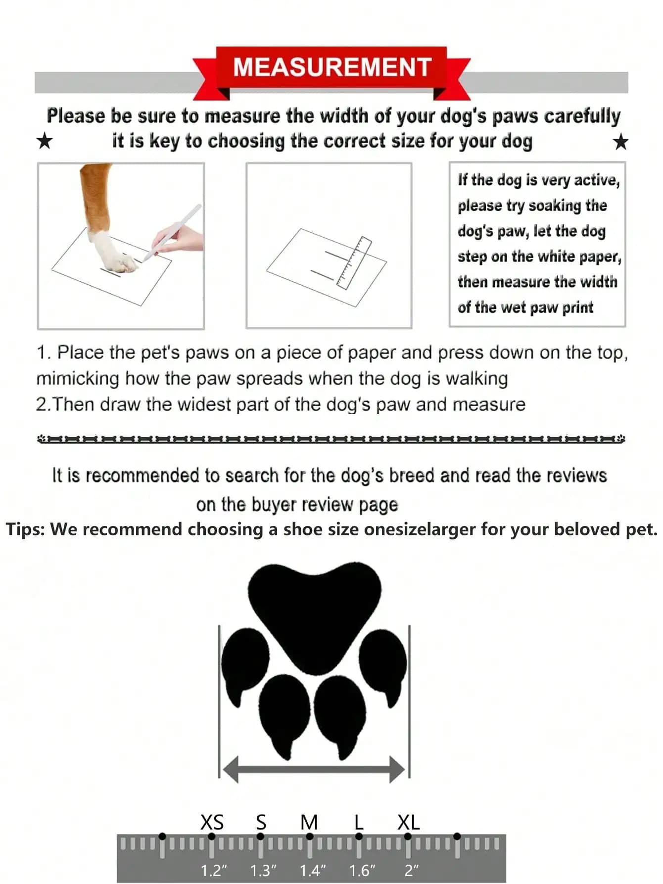 Dog Shoes for Large Dog, Medium Dogs Boots & Paw Protectors for Winter Snowy Day, Summer Hot Pavement, Waterproof in Rainy