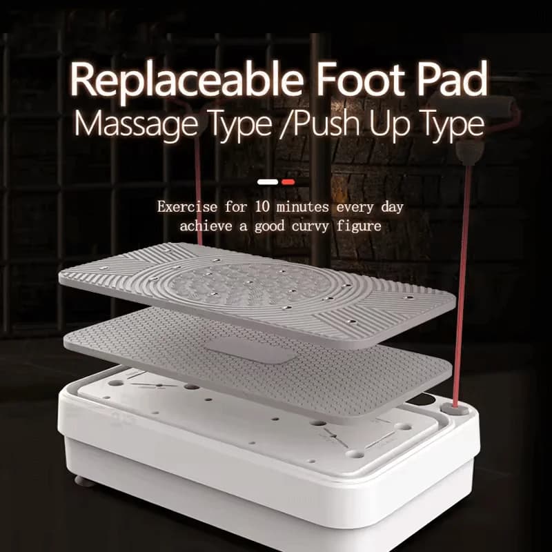 Fitness Body Vibration Plate Abs Material Workout Fitness Fat Vibrator Platform