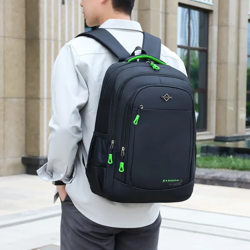 Backpack Men's Business Commuting Business Large Capacity Travel Backpack casual Solid Color Student