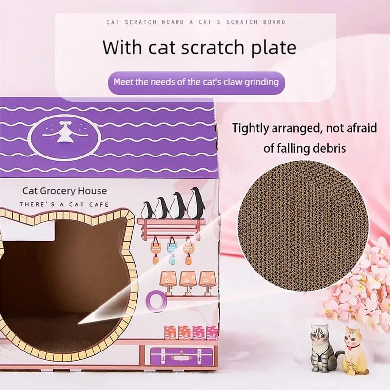 Cat litter, cat scratch board, integrated sofa, anti cat scratch box, cardboard box, house, cat toy, cat supplies
