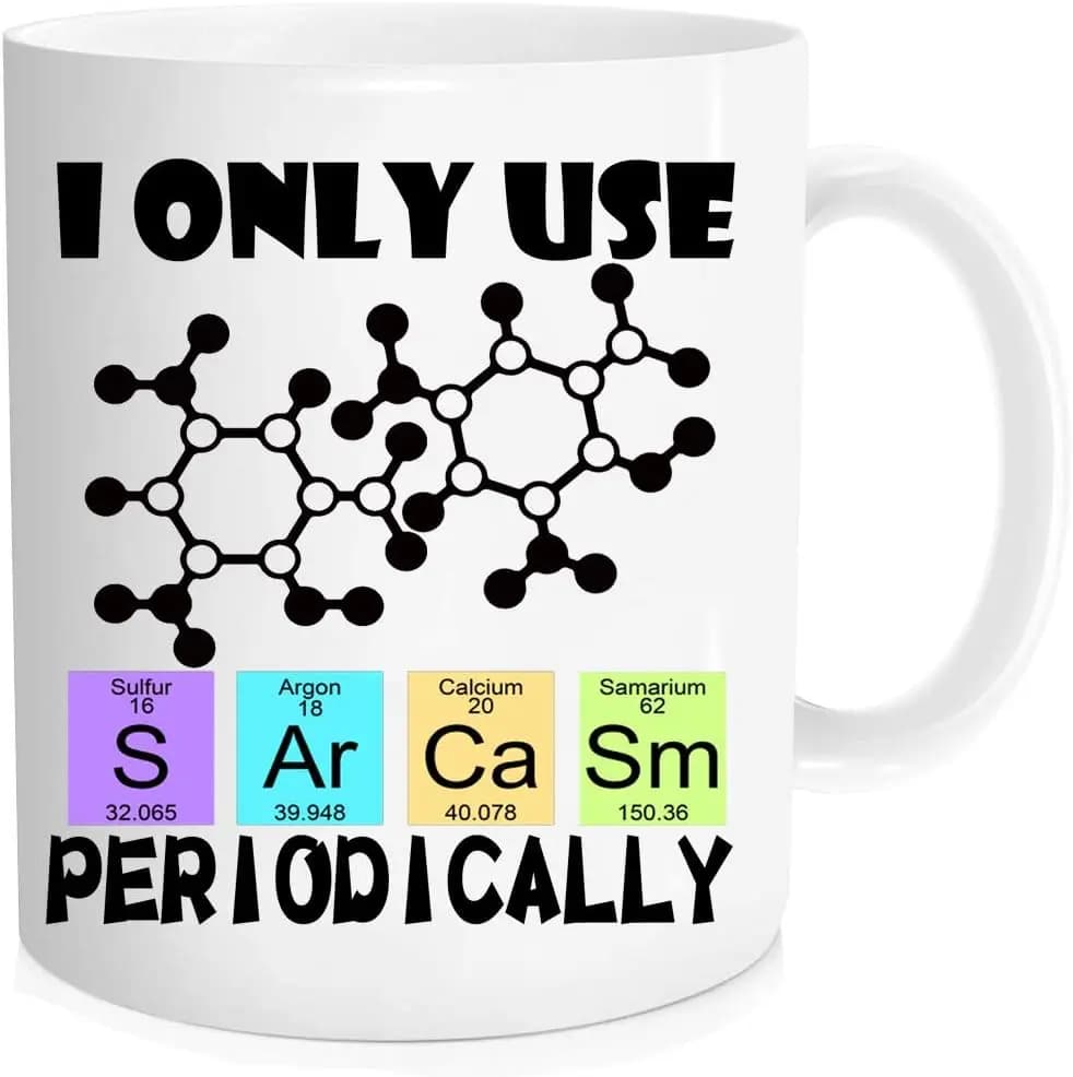 Coffee Cups Funny Cofee Mug Chemistry Student Teacher Periodic Mugs Cup of Coffee Drinkware Personalized Gift Cup for Tea Beer