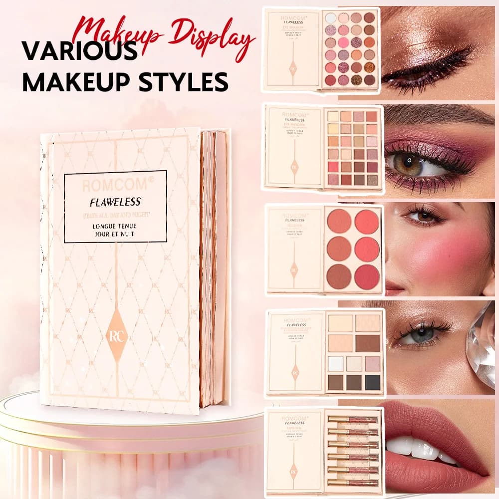 Beauty Magic Book - High Gloss Full Effect Makeup Set, Perfect Holiday and Party Gift for Women and Girls