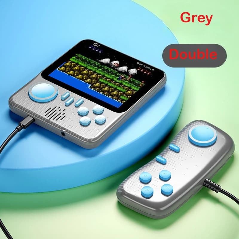 G7 Retro Handheld Game Console, 3.5-Inch LCD,  Built-In 666 Games,Portable Gaming Console, USB Charging Cable, AV Output Cable