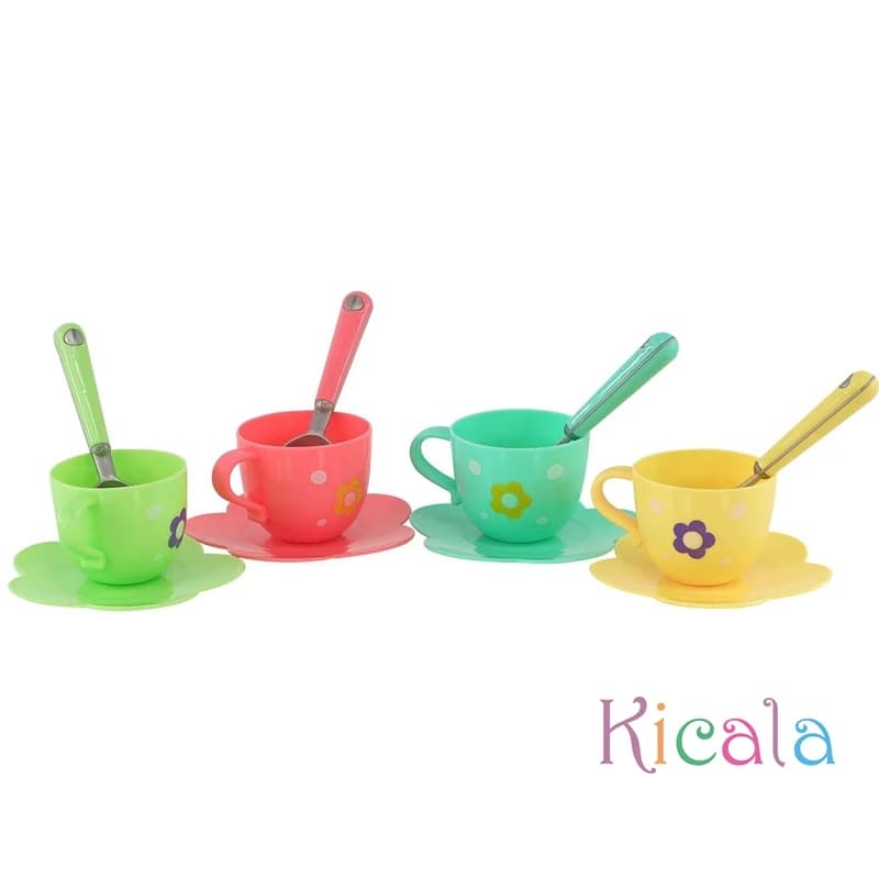 Kids Simulation Tea Set Kitchen Toys Tinplate Afternoon Tea Toys Teapot Teacup Food Pretend Play Toys For Boy girl Birthday Gift
