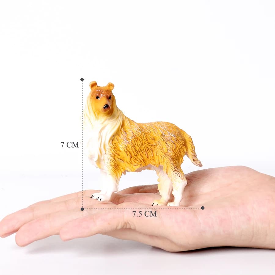 Simulation Solid French Bulldog Animal Figures, Collectible Dog Ornaments, Indoor Home Party Decor Birthday Present for Kids