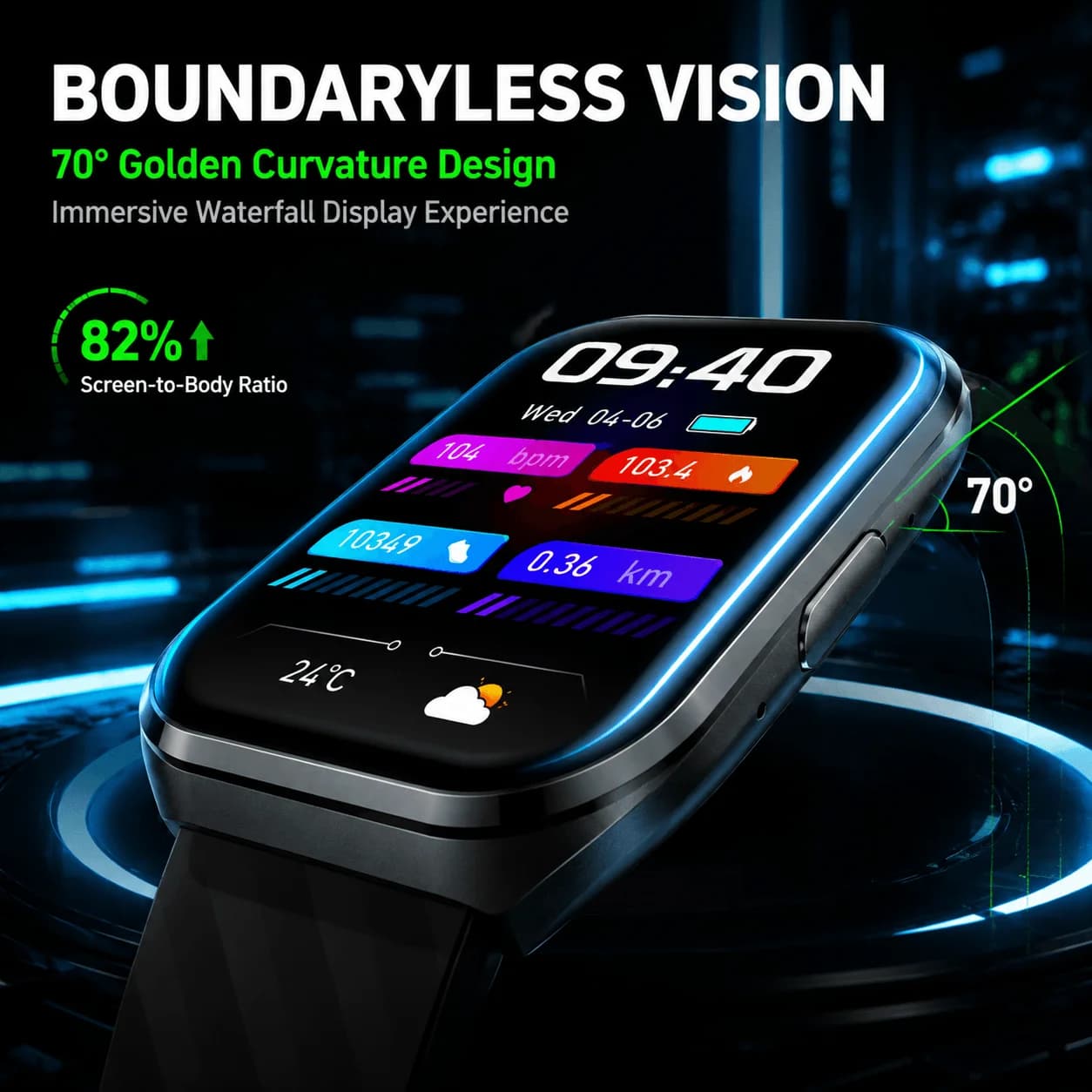 Smart Watch 1.83" IPS HD 3D Curved Screen 1000mAh Bluetooth Call IP68 Outdoor Sports Fitness Watch Men Women