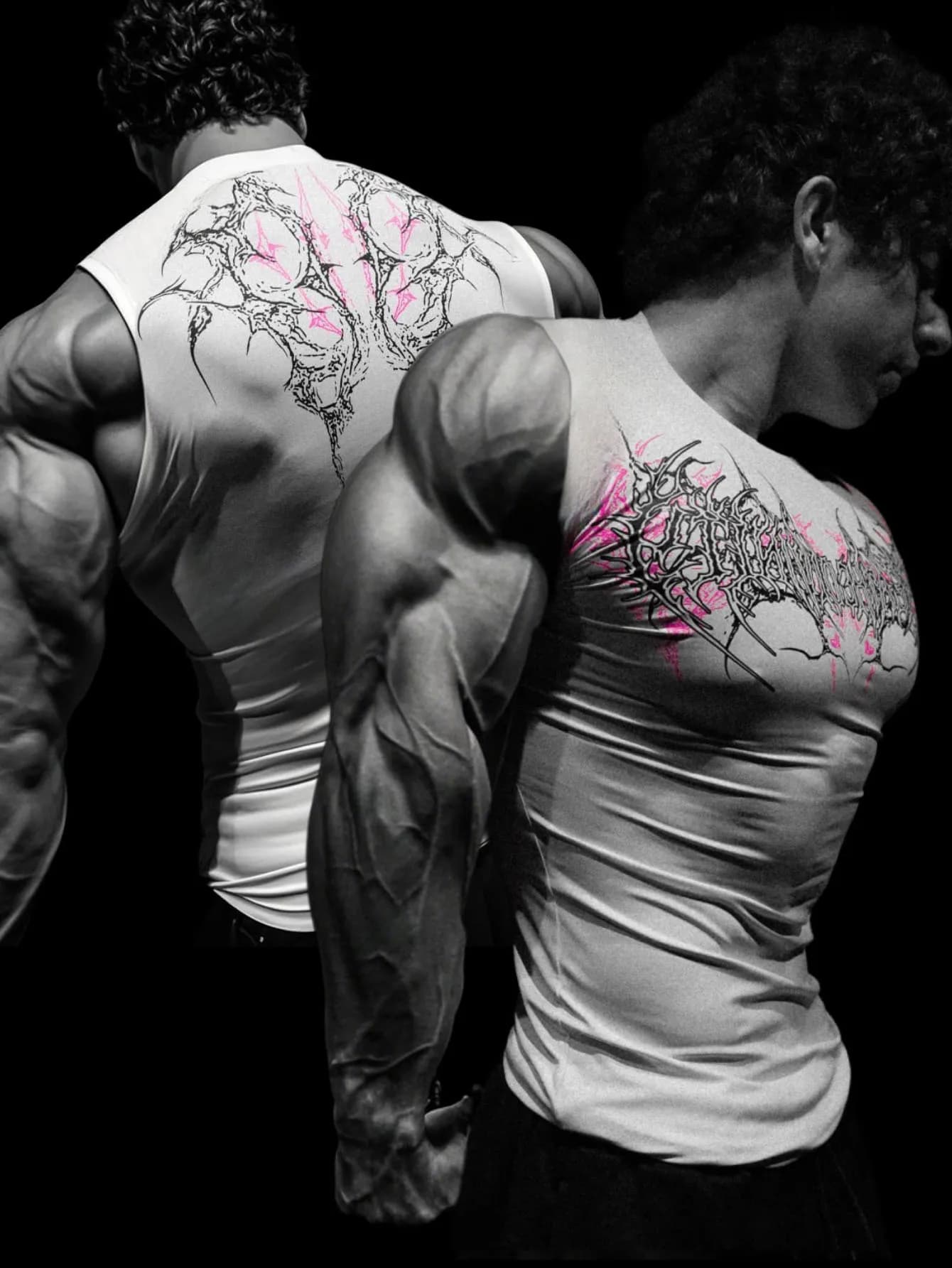 Valentine's Day Gift For Her: Summer Tight Fitting Clothes Gothic Wind Speed Dry Printed Fitness Sports Sleeveless Camisole