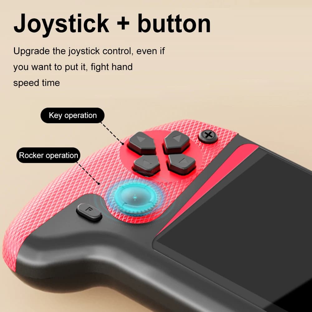 Gaming Console 3.5inch LCD Screen Built-in 500 Games Nostalgic Game Console Video Game Console for Kids Adults for Single Player