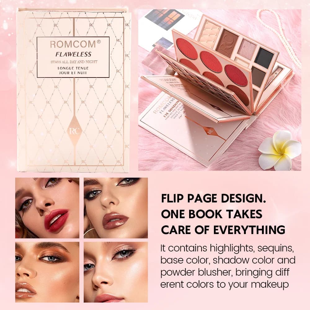 Beauty Magic Book - High Gloss Full Effect Makeup Set, Perfect Holiday and Party Gift for Women and Girls