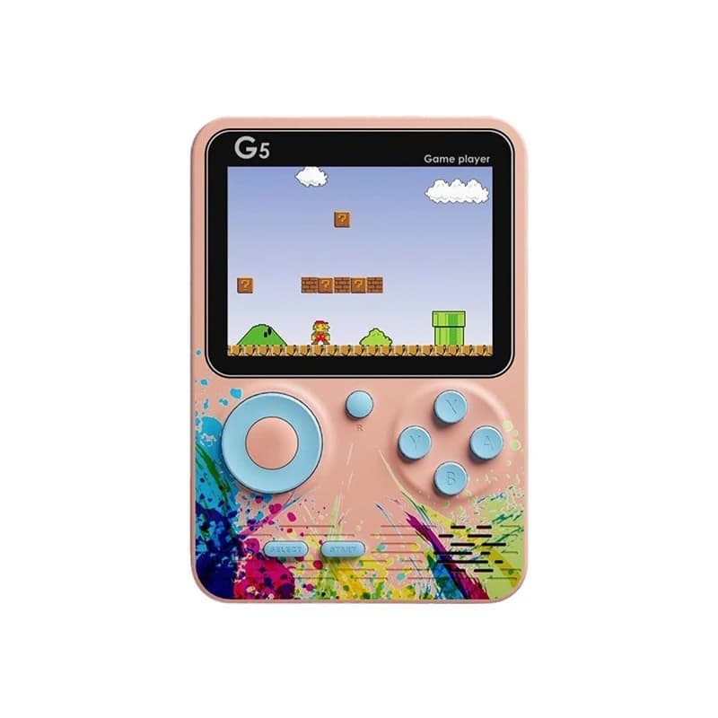 G5 Handheld Game Console Retro 500 Games Dual Player TV Output Classic Nostalgic Portable Gaming Machine with Colorful Display