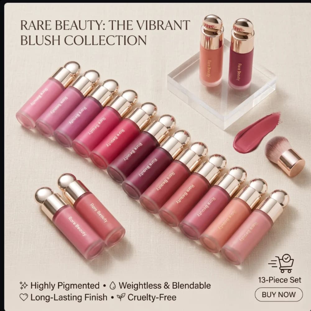 Rare Beauty 3D Face Contour Liquid Bronzer Shade Smooth Highlight Mirror Lasting Natural Nose Shadow Waterproof Brighten Makeup