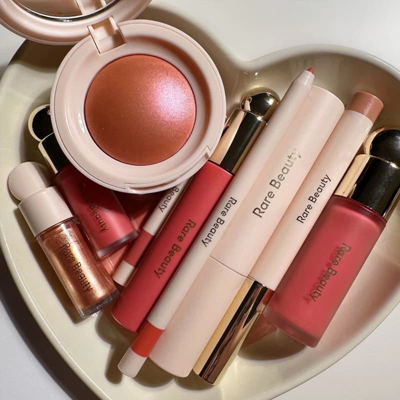 Rare Beauty Lipstick Easy To Apply Blush Brightening Highlighter Hydrating Bronzing Liquid To Enhance Facial Details Cosmetics
