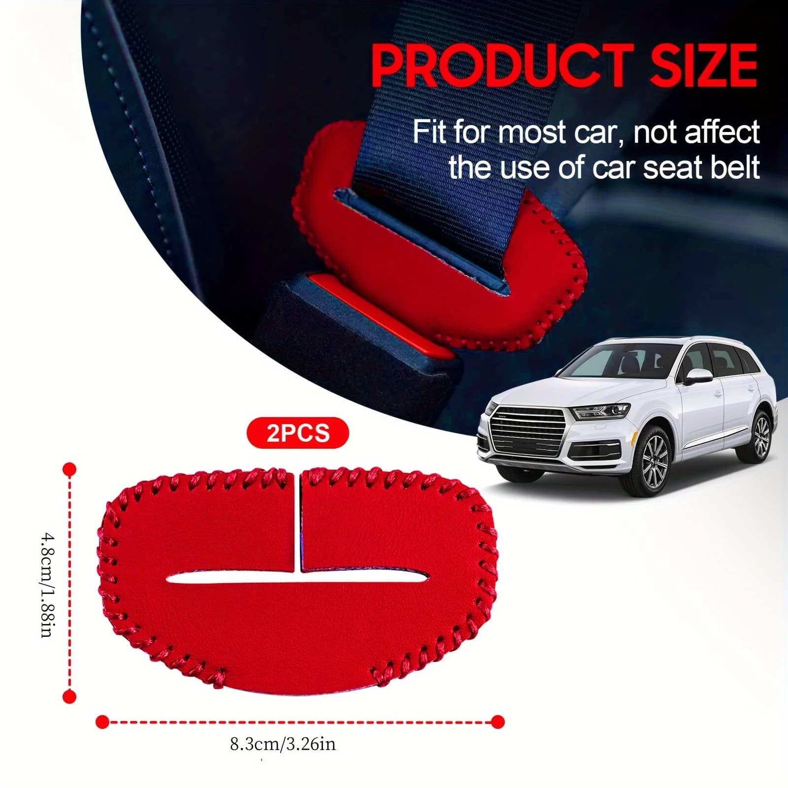 Car seat belt buckles are accessories used to enhance the interior decoration of a vehicle.