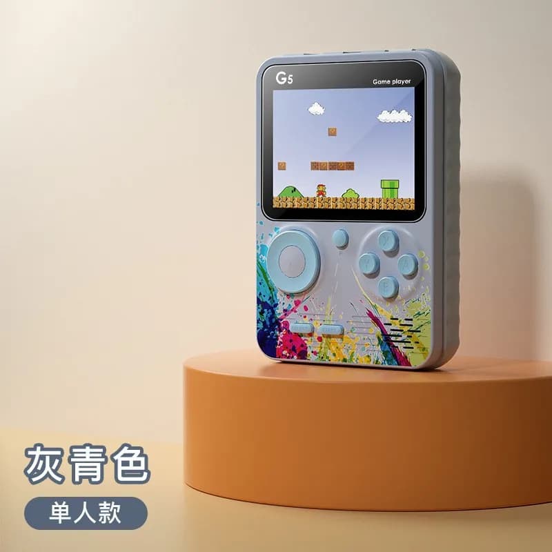 G5 Handheld Game Console Retro 500 Games Dual Player TV Output Classic Nostalgic Portable Gaming Machine with Colorful Display