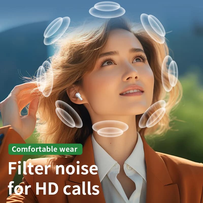 Original Bluetooth Earphones Wireless Bluetooth Headset Noise Cancelling Earbuds with Mic Wireless Headphones for smartphones