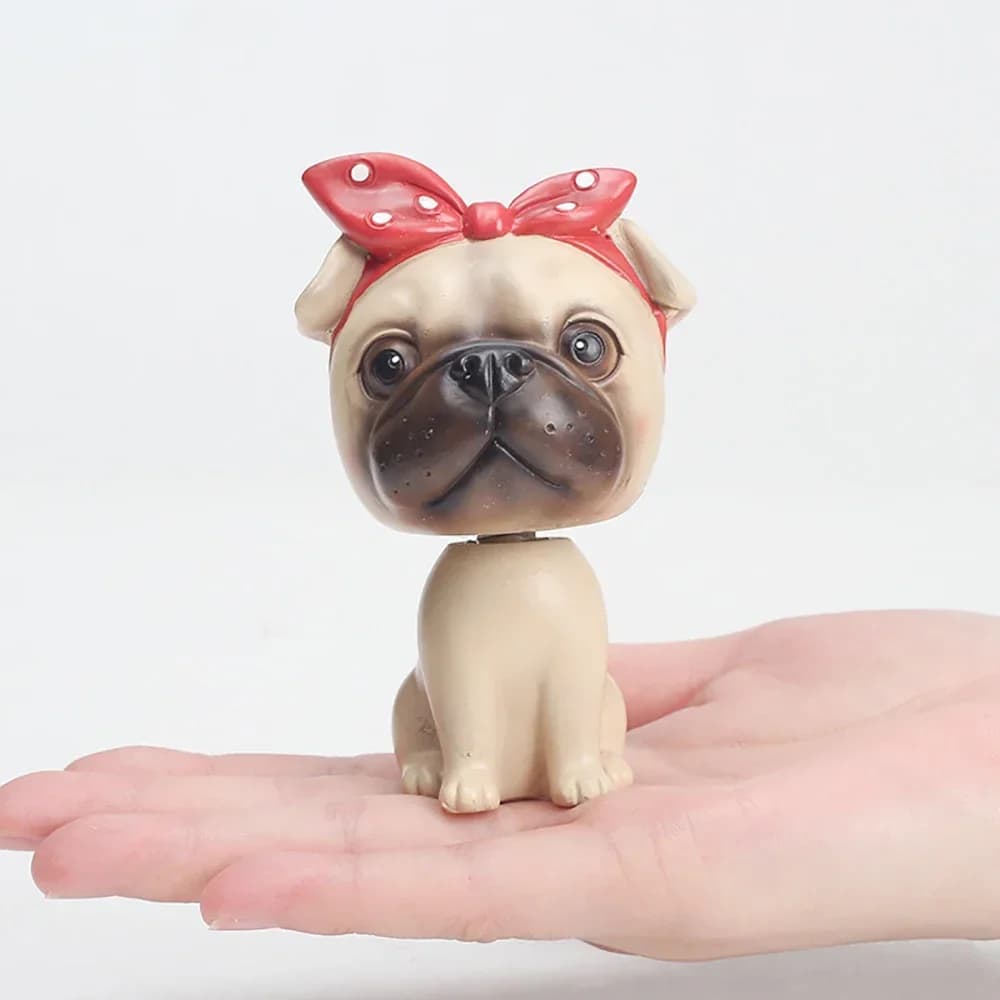 Car Ornaments Cute Shaking Head Dog Doll Nodding Dog Toys Lovely Bobblehead Puppy Figurine Automobiles Interior Dashboard Decor
