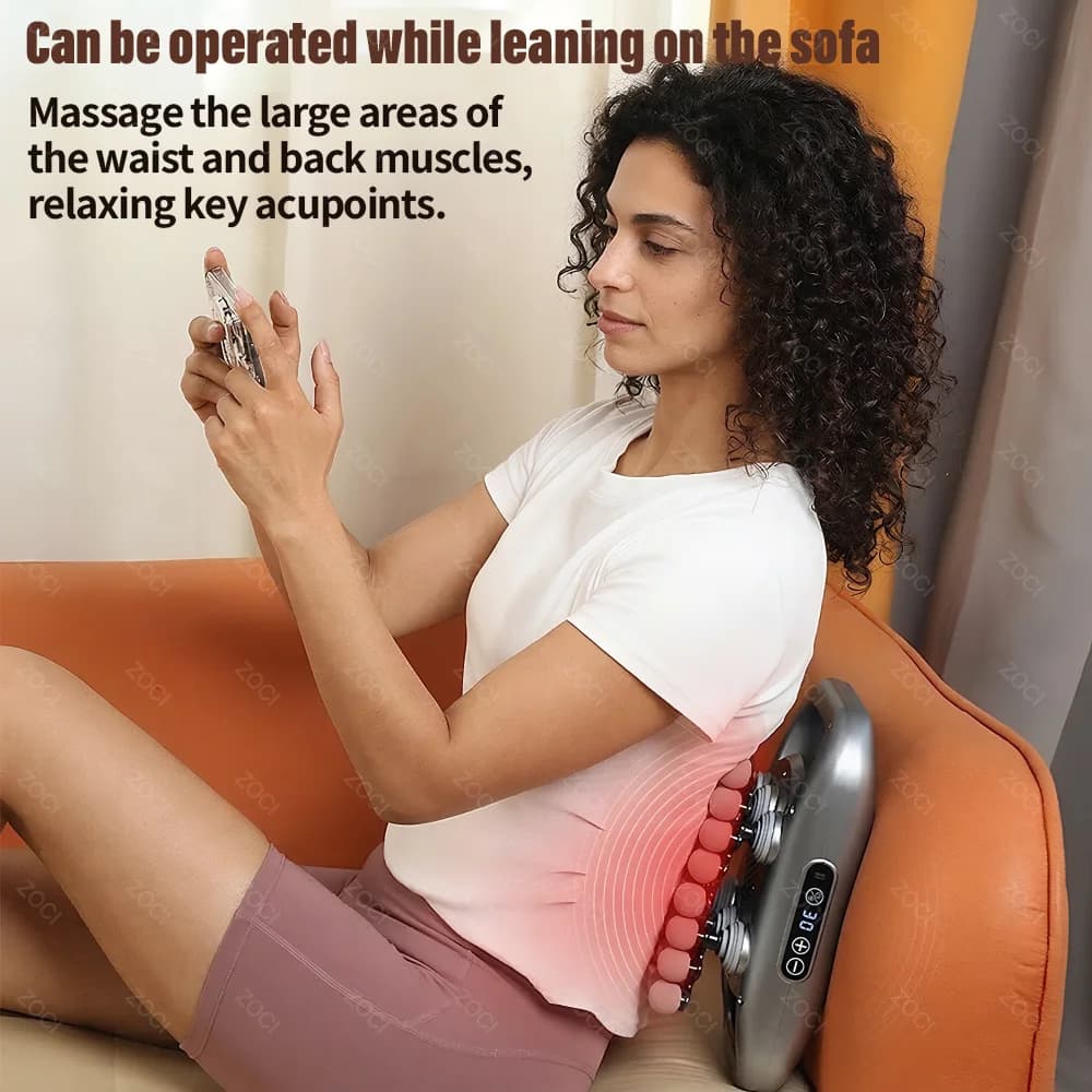 42 Head Massage Gun Professional Muscle Fascia Gun Powerful Vibration Deep Tissue Massager for Shoulder Waist Back Leg Body