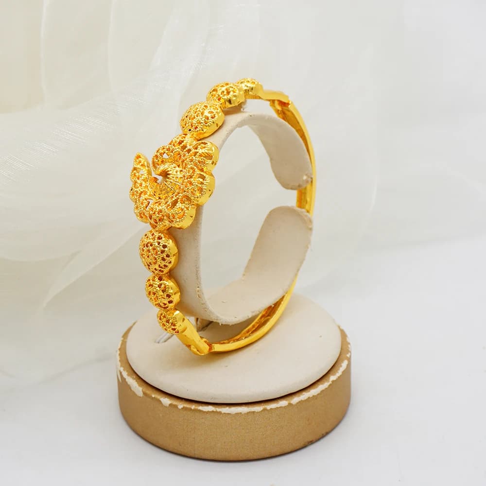 Elegant Italian Dubai Jewelry Sets Luxury Design Full Set Party Jewelry Two Tone Necklace Earrings Ring And Bracelet