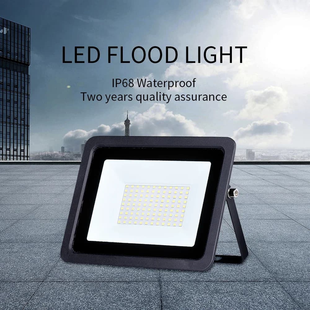 LED Flood Light 10W 20W 30W 50W 100W 220V IP68 Waterproof Outdoor Spotlight Garden Street Lamp Projector Lamp Wall LED Reflector