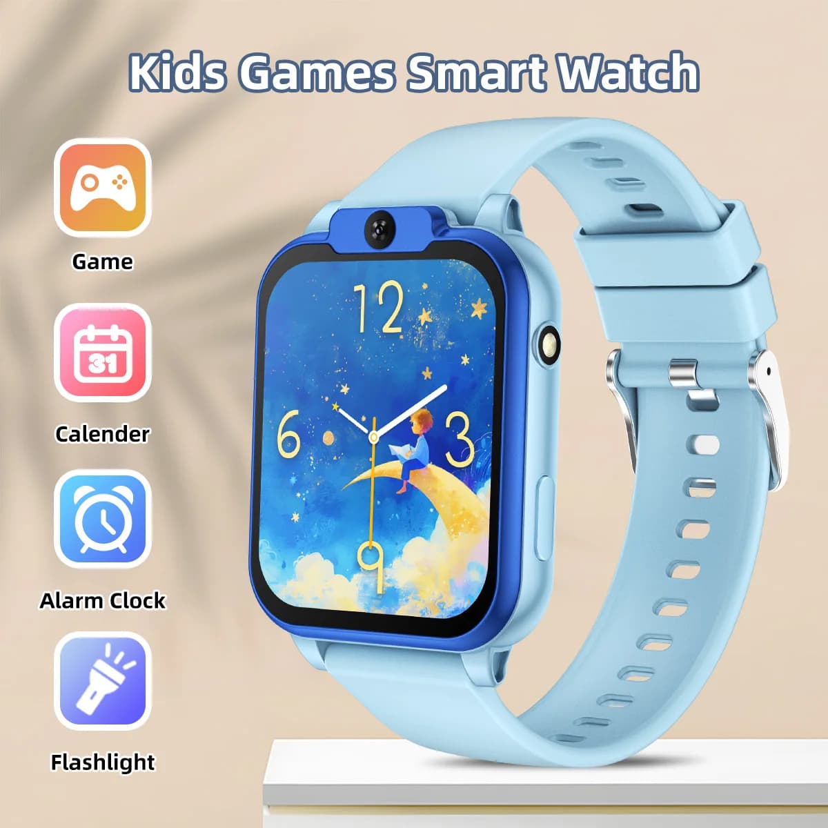 2026 NEW Smart Watch for Children Multifunctional Watch Camera Control Take Photo Multi-mode Wisdom Games 24 Languages Gift Kids
