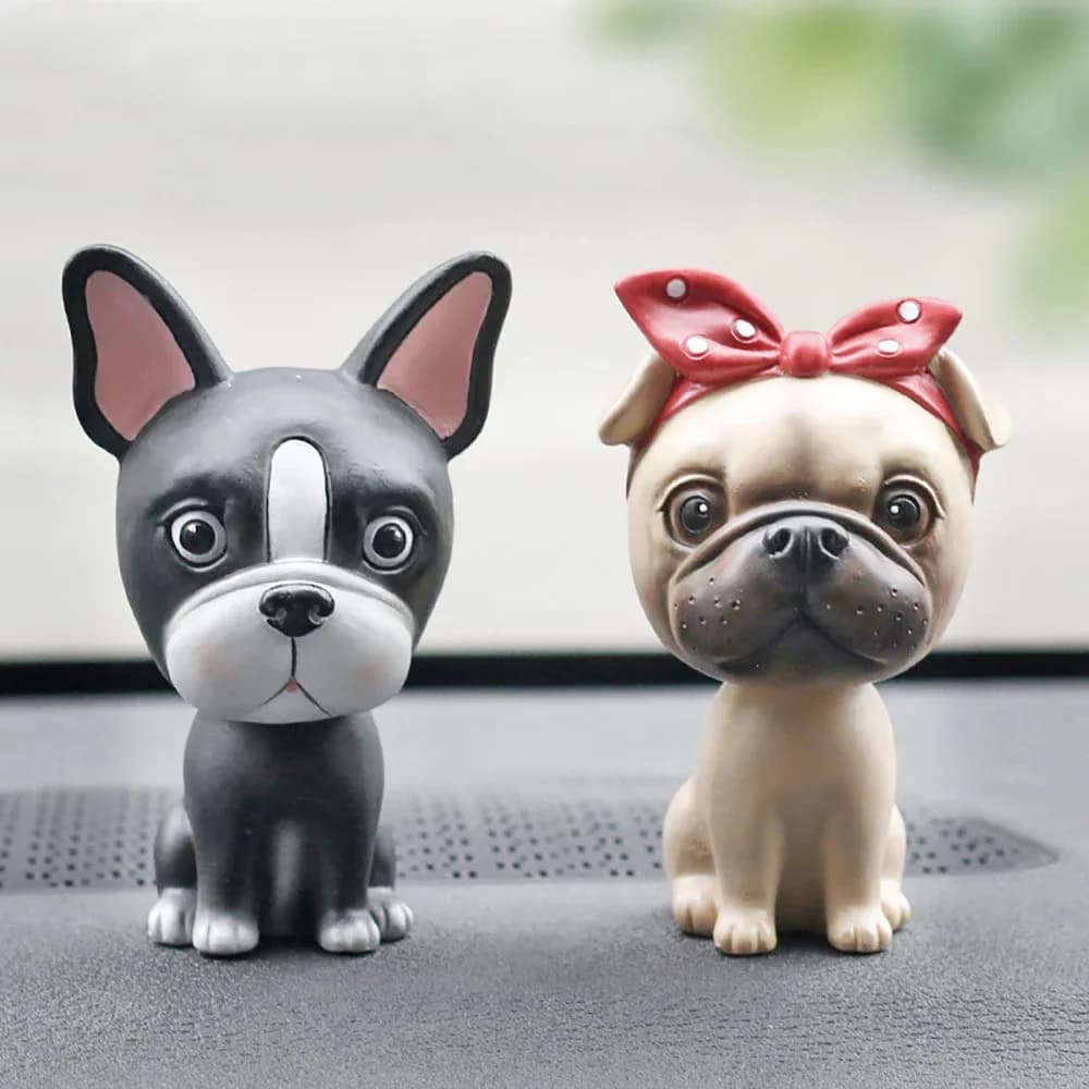 Car Ornaments Cute Shaking Head Dog Doll Nodding Dog Toys Lovely Bobblehead Puppy Figurine Automobiles Interior Dashboard Decor