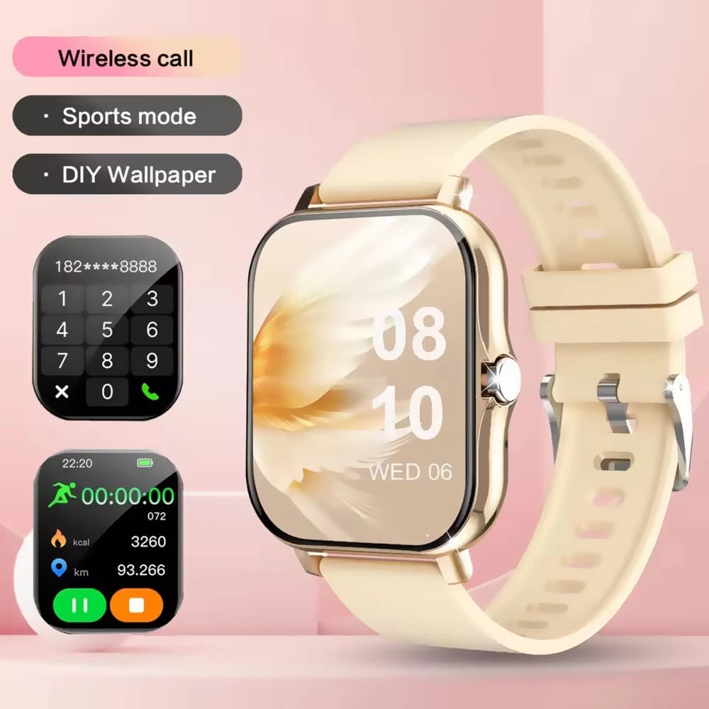 Smart Watch Android IOS Phone 1.83 Inch Color Screen Bluetooth Answer Call Fitness Watches Tracker Smartwatch Women Men New Ht30