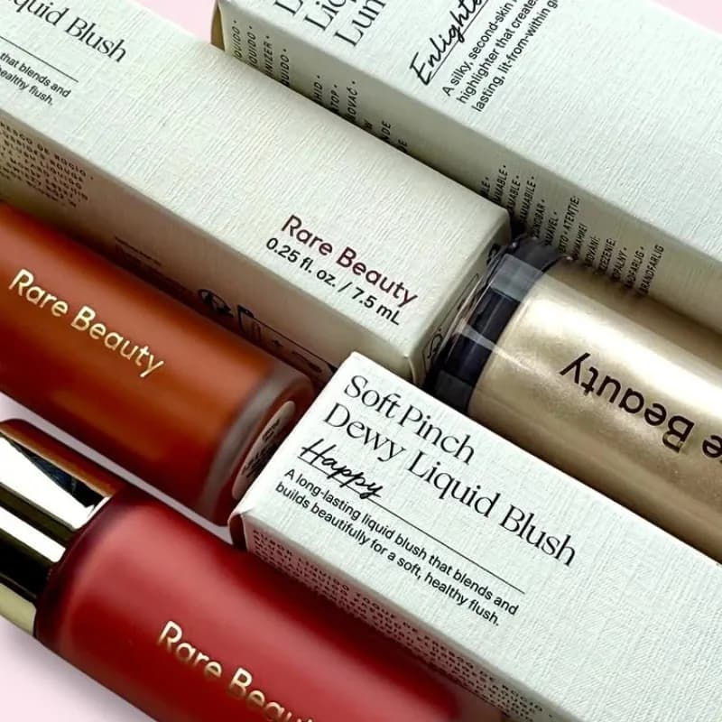 Rare Beauty Soft Pinch Liquid Blush and Lip Stain with Highlighter Dewy Natural Flush Long Lasting Waterproof Daily Face Makeup