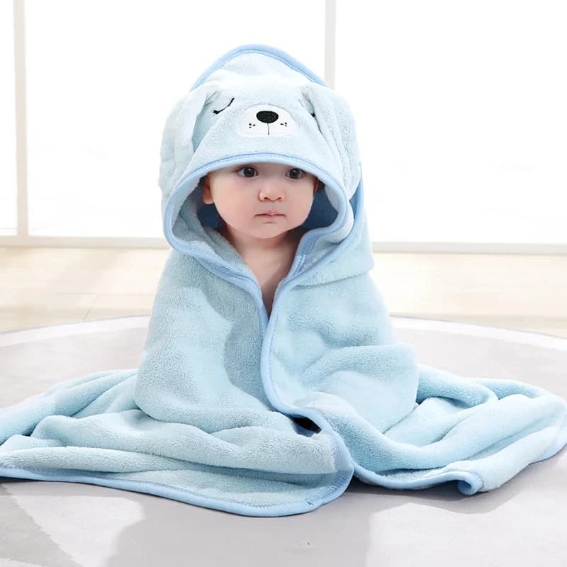 1 Baby Bath Towel Cap Animal Bath Towel Baby Blanket Bathroom Supplies